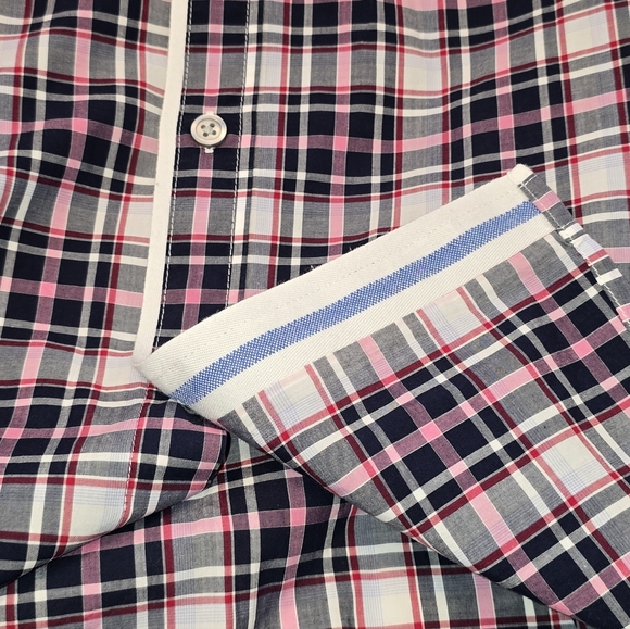 Hugo Boss Slim Fit Plaid Button-up Shirt Men's Size Large - Picture 10 of 10